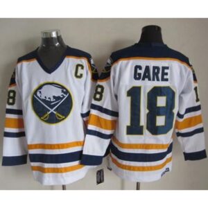 6861ae2d16005_1 Sabres #18 Danny Gare White CCM Throwback Stitched NHL Jersey