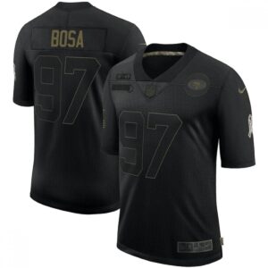 6861ae2ed9984_1 Men's San Francisco 49ers #97 Nick Bosa 2020 Black Salute To Service Limited Stitched Jersey