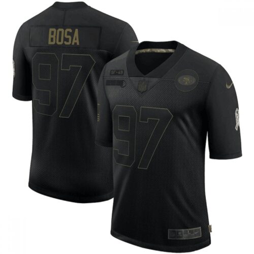 6861ae2ed9984_1 Men's San Francisco 49ers #97 Nick Bosa 2020 Black Salute To Service Limited Stitched Jersey