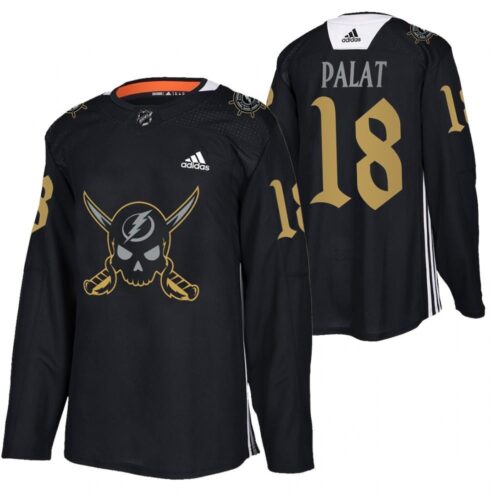 6861ae33992c9_1 Men's Tampa Bay Lightning #18 Ondrej Palat Black Gasparilla inspired Pirate-themed Warmup Stitched Jersey