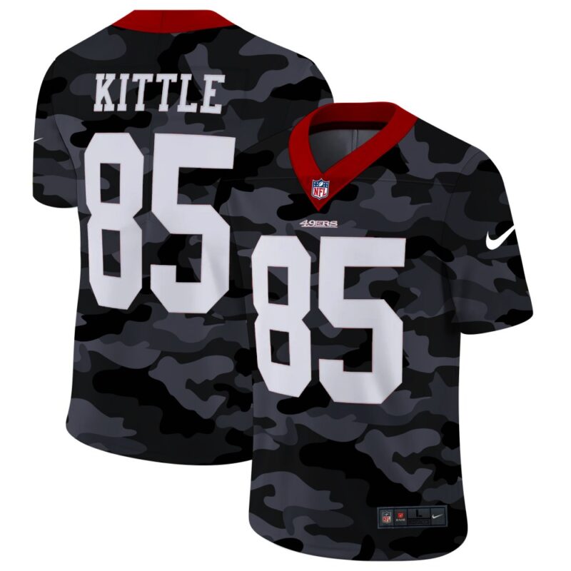 6861ae487372c_1 Men's San Francisco 49ers #85 George Kittle 2020 Camo Limited Stitched Jersey