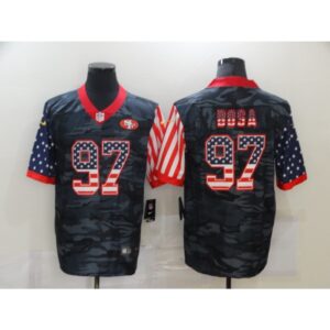 6861ae4e959bd_1 Men's San Francisco 49ers #97 Nick Bosa 2020 Camo USA Flag Limited Stitched Jersey
