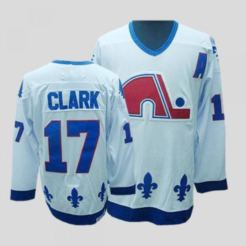 6861ae4f15a79_1 Nordiques #17 Wendel Clark Stitched CCM Throwback White NHL Jersey