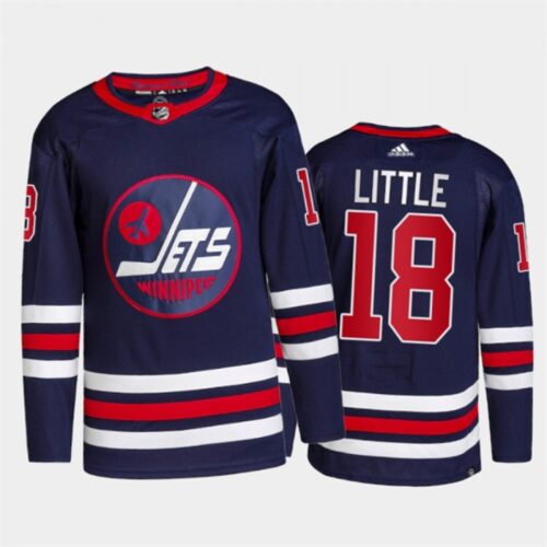 6861ae5253147_1 Men's Winnipeg Jets #18 Bryan Little 2021/22 Navy Stitched Jersey