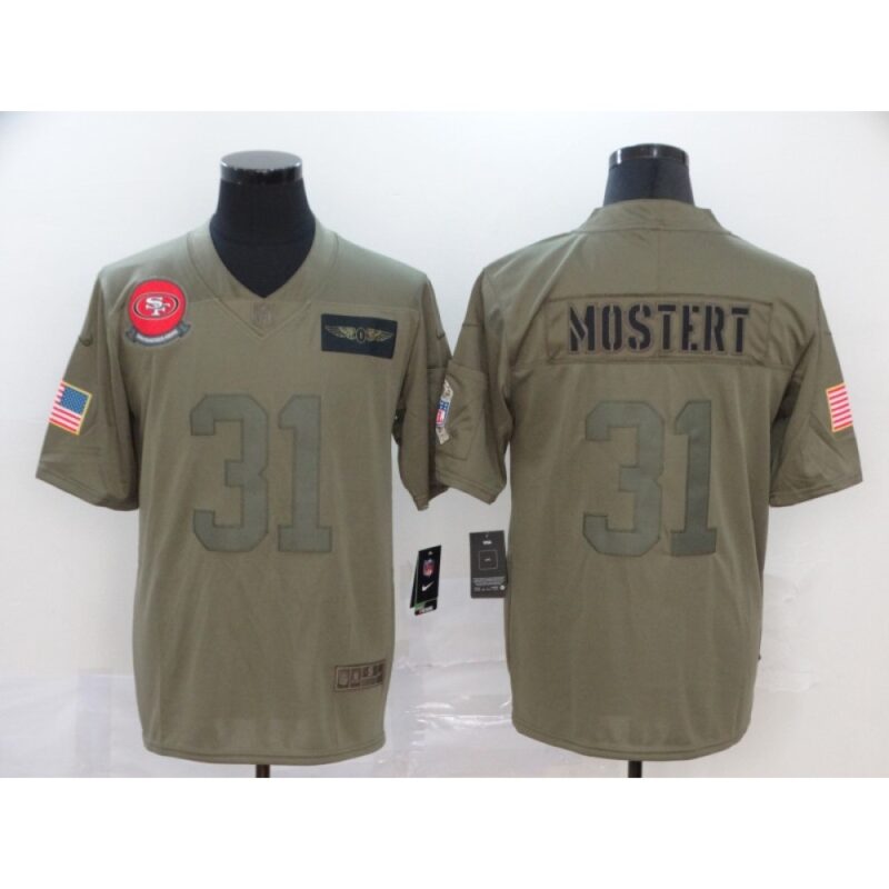 6861ae5ae8baa_1 Men's San Francisco 49ers #31 Raheem Mostert Camo Salute To Service Limited Stitched NFL Jersey