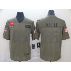 6861ae66e0caf_1 Men's San Francisco 49ers #85 George Kittle 2019 Camo Salute To Service Limited Stitched NFL Jersey