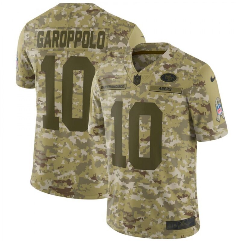 6861ae72764a3_1 Men's San Francisco 49ers #10 Jimmy Garoppolo 2018 Camo Salute to Service Limited Stitched NFL Jersey