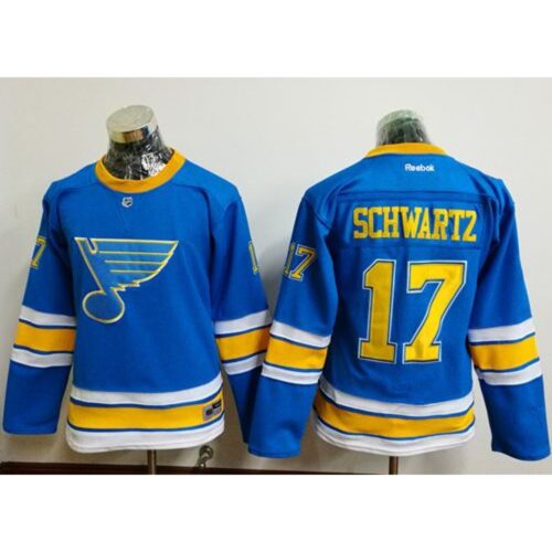 6861ae74837ad_1 Blues #17 Jaden Schwartz Light Blue 2017 Winter Classic Women's Stitched NHL Jersey