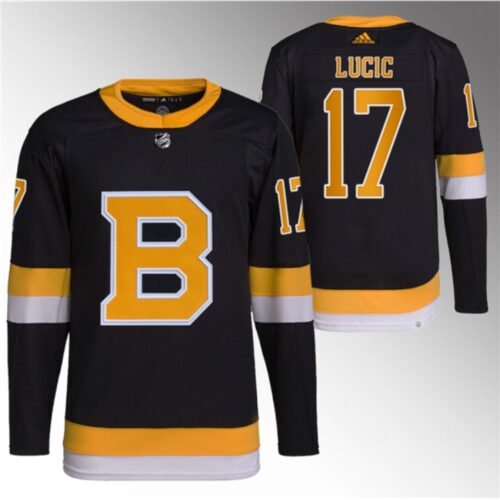 6861ae97c79d7_1 Men's Boston Bruins #17 Milan Lucic Black Home Breakaway Stitched Jersey