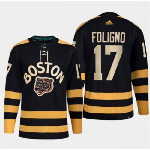 6861aea183683_1 Men's Boston Bruins #17 Nick Foligno Black Classic Primegreen Stitched Jersey