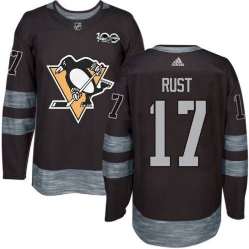 6861aed1b3a73_1 Penguins #17 Bryan Rust Black 1917-2017 100th Anniversary Stitched NHL Jersey