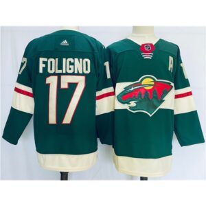 6861aedb65aec_1 Men's Minnesota Wild #17 Marcus Foligno Green Stitched Jersey