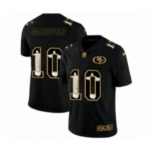 6861aedb65af0_1 Men's San Francisco 49ers #10 Jimmy Garoppolo Jesus Black Faith Edition Limited Stitched Jersey