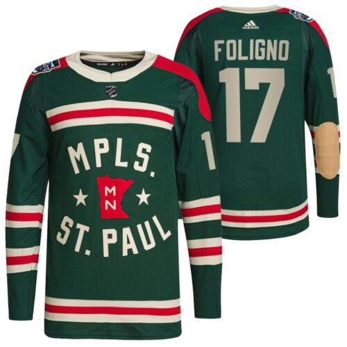 6861aedebb916_1 Men's Minnesota Wild #17 Marcus Foligno 2022 Green Winter Classic Stitched Jersey