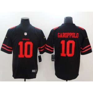 6861aef3b1447_1 Men's San Francisco 49ers #10 Jimmy Garoppolo Black Vapor Untouchable Limited Stitched NFL Jersey