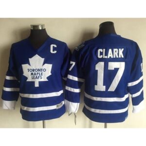 6861af093a905_1 Maple Leafs #17 Wendel Clark Blue CCM Throwback Stitched Youth NHL Jersey
