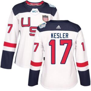 6861af1b64fd6_1 Team USA #17 Ryan Kesler White 2016 World Cup Women's Stitched NHL Jersey