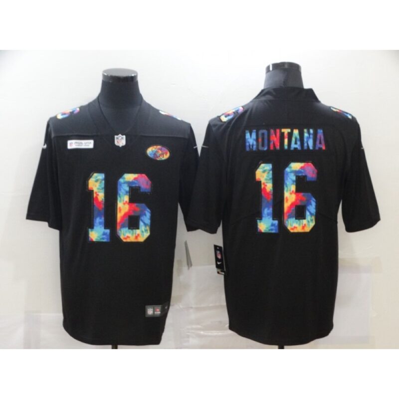 6861af210927e_1 Men's San Francisco 49ers #16 Joe Montana 2020 Black Crucial Catch Limited Stitched Jersey