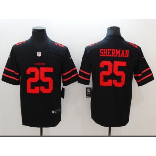 6861af41dd83c_1 Men's San Francisco 49ers #25 Richard Sherman Black Vapor Untouchable Limited Stitched NFL Jersey