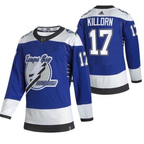 6861af46c9e0a_1 Men's Tampa Bay Lightning #17 Alex Killorn 2021 Blue Reverse Retro Stitched Jersey