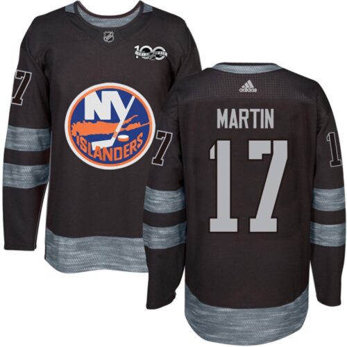 6861af60837eb_1 Islanders #17 Matt Martin Black 1917-2017 100th Anniversary Stitched NHL Jersey
