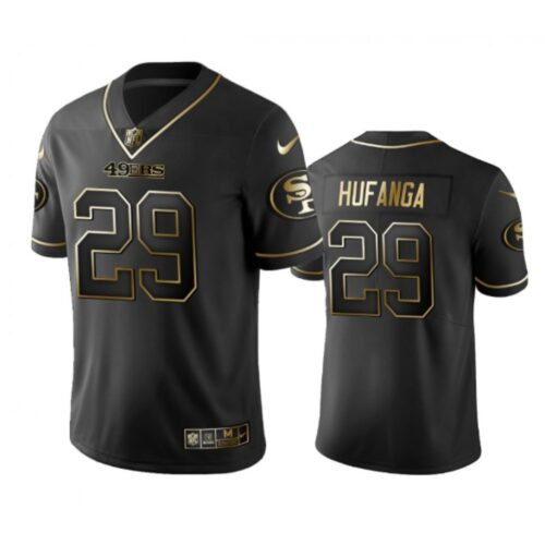 6861af62a4138_1 Men's San Francisco 49ers #29 Talanoa Hufanga Black Golden Edition Limited Stitched Jersey