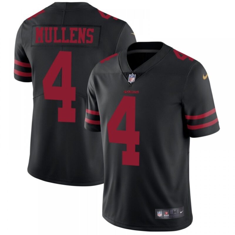 6861af71c0bfd_1 Men's San Francisco 49ers #4 Nick Mullens Black Vapor Untouchable Limited Stitched NFL Jersey