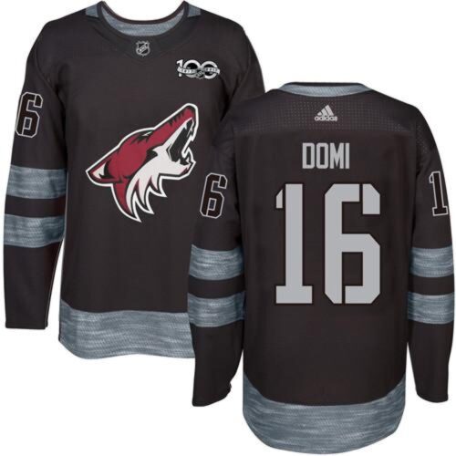 6861af8089c49_1 Coyotes #16 Max Domi Black 1917-2017 100th Anniversary Stitched NHL Jersey