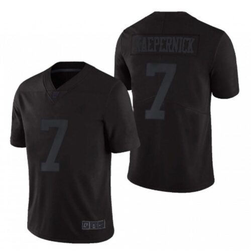 6861afb6d2047_1 Men's San Francisco 49ers #7 Colin Kaepernick Black monochromatic Icon Limited Stitched Jersey