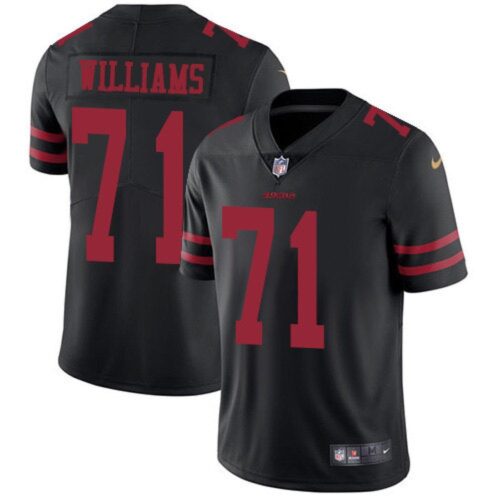 6861afbfd6717_1 Men's San Francisco 49ers #71 Trent Williams Black Vapor Untouchable Limited Stitched Football Jersey