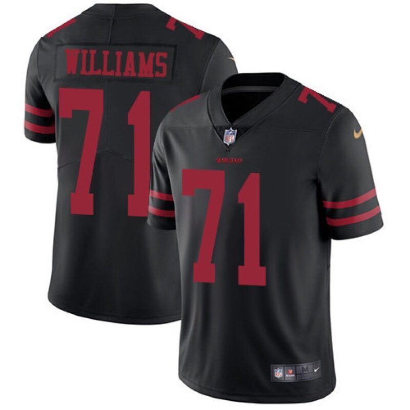 6861afbfd6717_1 Men's San Francisco 49ers #71 Trent Williams Black Vapor Untouchable Limited Stitched Football Jersey