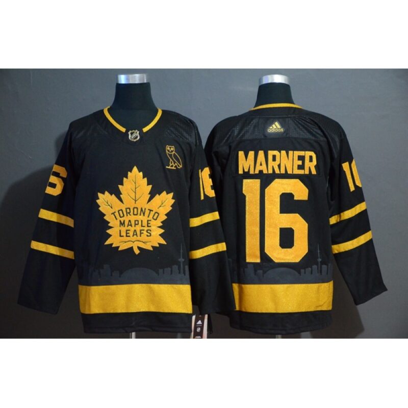 6861afcd0bca5_1 Men's Toronto Maple Leafs #16 Mitchell Marner Black Golden City Edition Stitched NHL Jersey