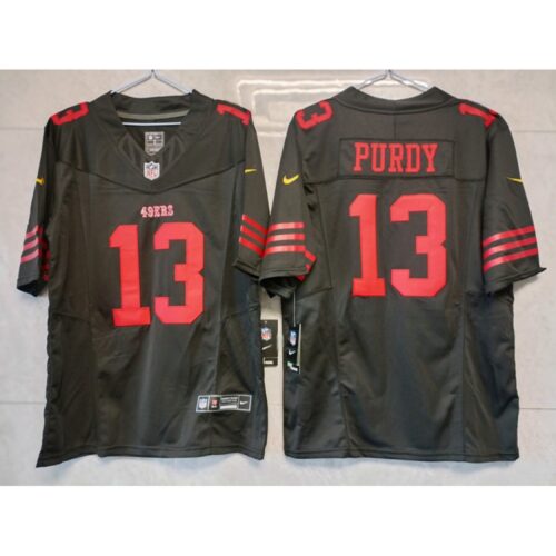 6861afddc763e_1 Men's San Francisco 49ers #13 Brock Purdy Black 2023 F.U.S.E. Vapor Untouchable Limited Stitched Football Jersey