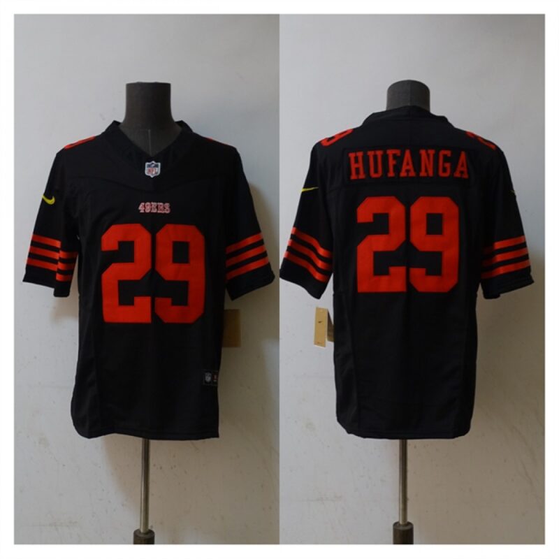 6861afe6de905_1 Men's San Francisco 49ers #29 Talanoa Hufanga 2023 F.U.S.E. Black Vapor Untouchable Limited Stitched Football Jersey