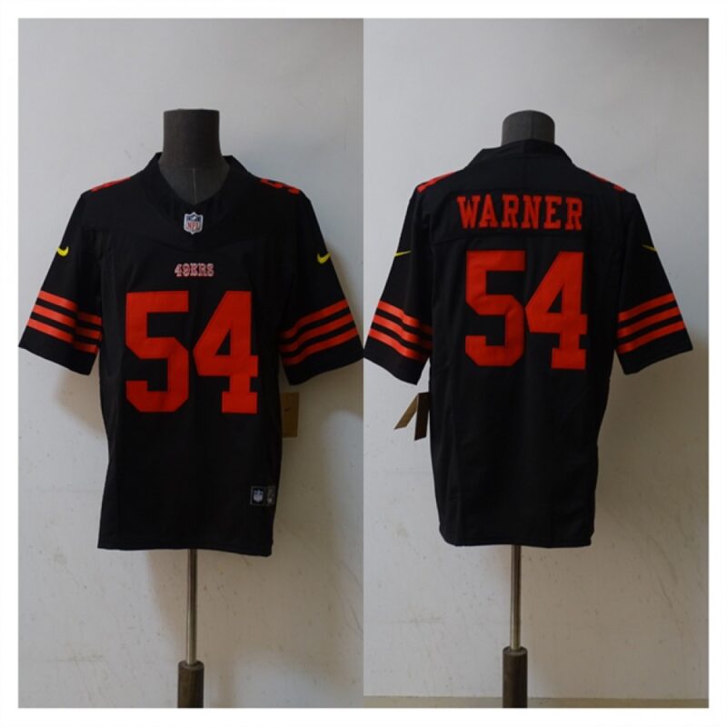 6861aff003a0d_1 Men's San Francisco 49ers #54 Fred Warner 2023 F.U.S.E. Black Vapor Untouchable Limited Stitched Football Jersey