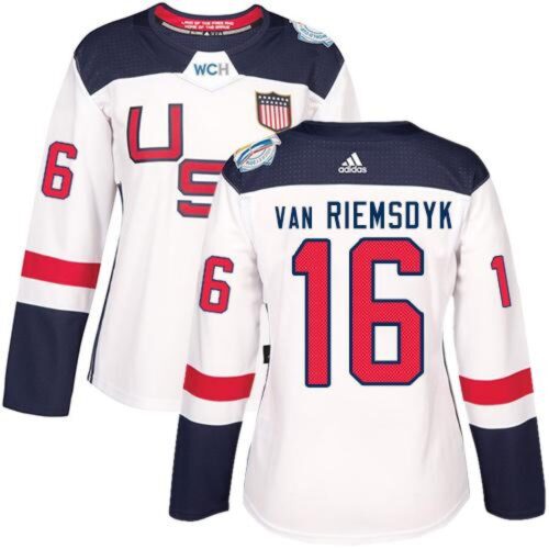 6861b009496b6_1 Team USA #16 James van Riemsdyk White 2016 World Cup Women's Stitched NHL Jersey