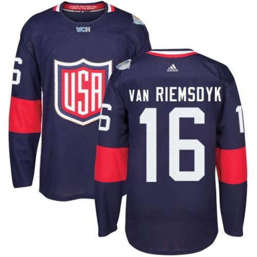 6861b00c4a0ea_1 Team USA #16 James van Riemsdyk Navy Blue 2016 World Cup Stitched NHL Jersey