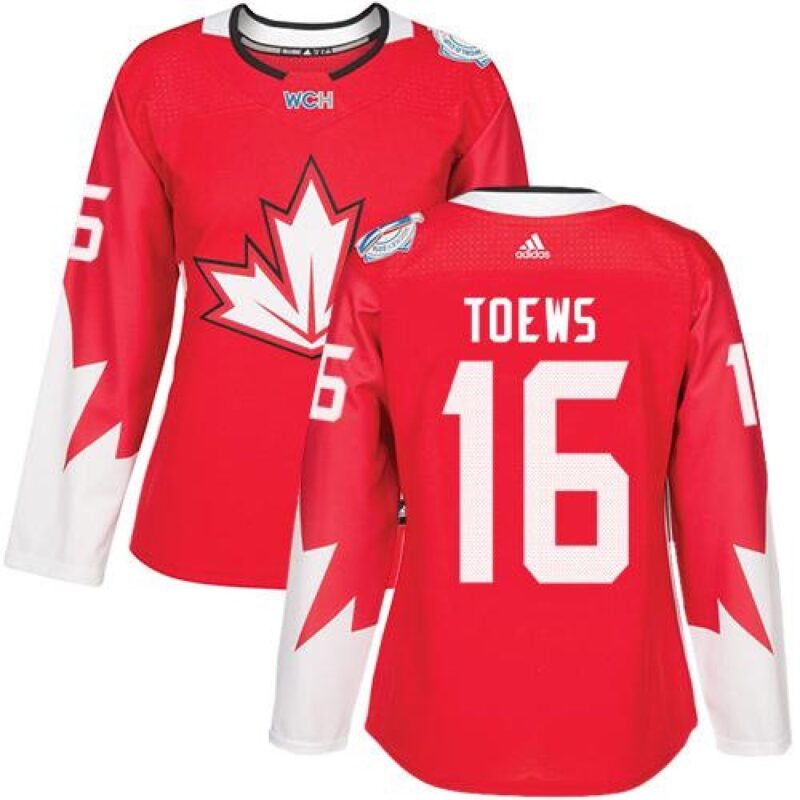 6861b040dc6b9_1 Team Canada #16 Jonathan Toews Red 2016 World Cup Women's Stitched NHL Jersey