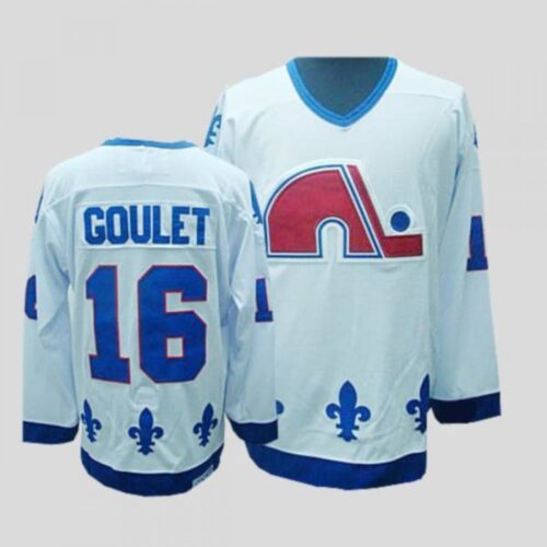 6861b0528be3a_1 Nordiques #16 Michel Goulet Stitched CCM Throwback White NHL Jersey