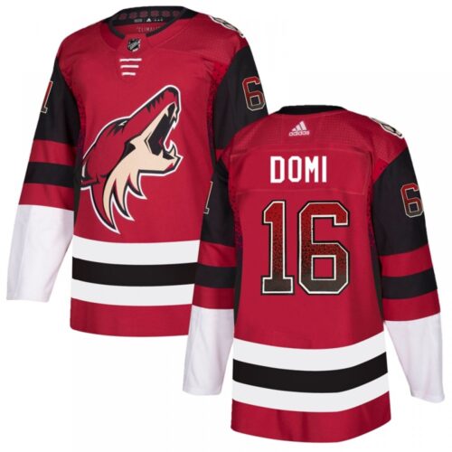 6861b06859114_1 Men's Arizona Coyotes #16 Max Domi Burgundy Red Drift Fashion Stitched NHL Jersey