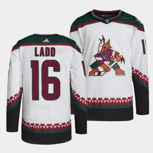 6861b071f28a5_1 Men's Arizona Coyotes #16 Andrew Ladd White Stitched Jersey