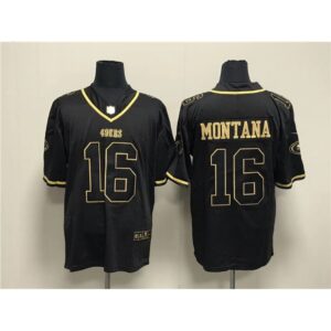 6861b08b15136_1 Men's San Francisco 49ers #16 Joe Montana Black Gold Stitched Jersey