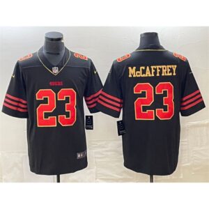 6861b09149c72_1 Men's San Francisco 49ers #23 Christian McCaffrey Black Stitched Jersey
