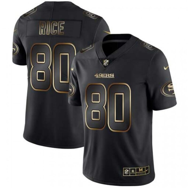 6861b0ac8667d_1 Men's San Francisco 49ers #80 Jerry Rice 2019 Black Gold Edition Stitched NFL Jersey