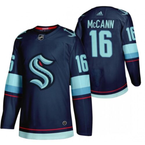 6861b0b473477_1 Men's Seattle Kraken #16 Jared McCann Navy Stitched Jersey
