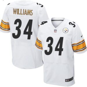 6861b0cd3afbb_1 Steelers #34 DeAngelo Williams White Men's Stitched NFL Elite Jersey