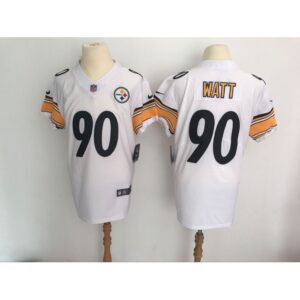 6861b0e23bc8f_1 Men's Pittsburgh Steelers #90 T.J. Watt White Vapor Untouchable Elite Stitched NFL Jersey