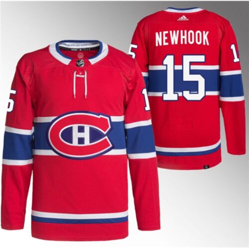 6861b0e540368_1 Men's Montreal Canadiens #15 Alex Newhook Red Stitched Jersey