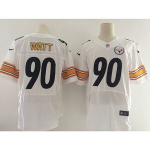 6861b0e5484e0_1 Men's Pittsburgh Steelers #90 T.J. Watt White 2017 Elite Stitched NFL Jersey