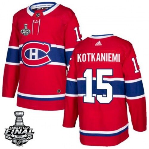 6861b0e8ad83f_1 Men's Montreal Canadiens #15 Jesperi Kotkaniemi 2021 Red Stanley Cup Final Stitched Jersey